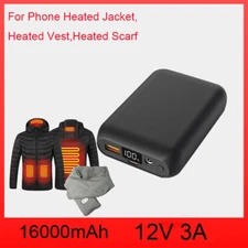 Rechargeable Battery Pack for ORORO Heated Jacket, 4mm DC Port Type-c USB Output