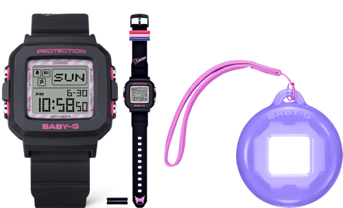 CASIO BABY-G+PLUS BGD-10KKM-1 Kuromi Collaboration Model Women Watch - Picture 8 of 13