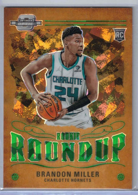 23-24 Optic Contenders Brandon Miller Jade Cracked Ice Rookie Roundup RC /5