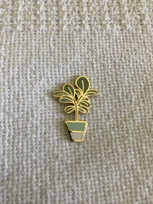 Fiddle Leaf Fig Potted Plant Enamel Hat Bag Pin Houseplant Botanical Garden