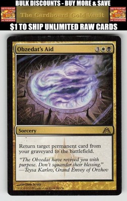 Magic_the_gathering Dragon's Maze #89 Obzedat's Aid