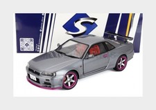 SOLIDO 1804310 Nissan Skyline GT-R (BNR34) Coupe 1999 Grey 1/18