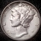 1939 S Mercury Dime - AU - 90% Silver Winged Liberty 10C