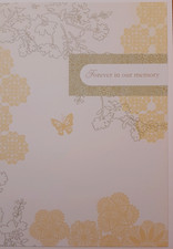 A floral sympathy card