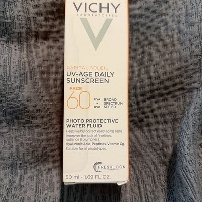 VICHY Capital Soleil UV-Age Daily Sunscreen Face SPF 60  50 ml NEW BOX 
