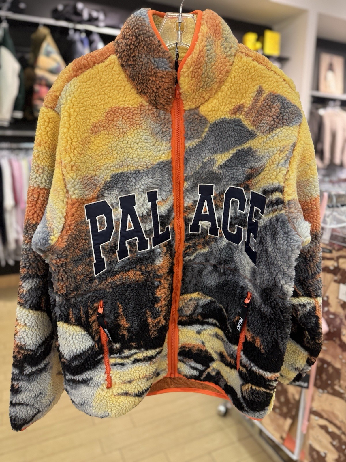 Palace Appalachian Funnel Fleece Palaska Orange Large P27JK117-Small, Brand New
