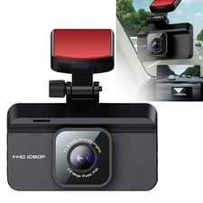 New Wireless Dash Cam Front & Rear 1080P FHD 170° Car DVR + 32GB Card 3" Display