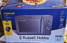 Russell Hobbs RHMM827SS Compact Solo Microwave Oven Easy Clean 20L 800w Silver