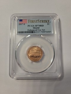 2017 S 1c Lincoln Shield Cent Uncirculated Set PCGS Sp70 First Strike LUSTROUS