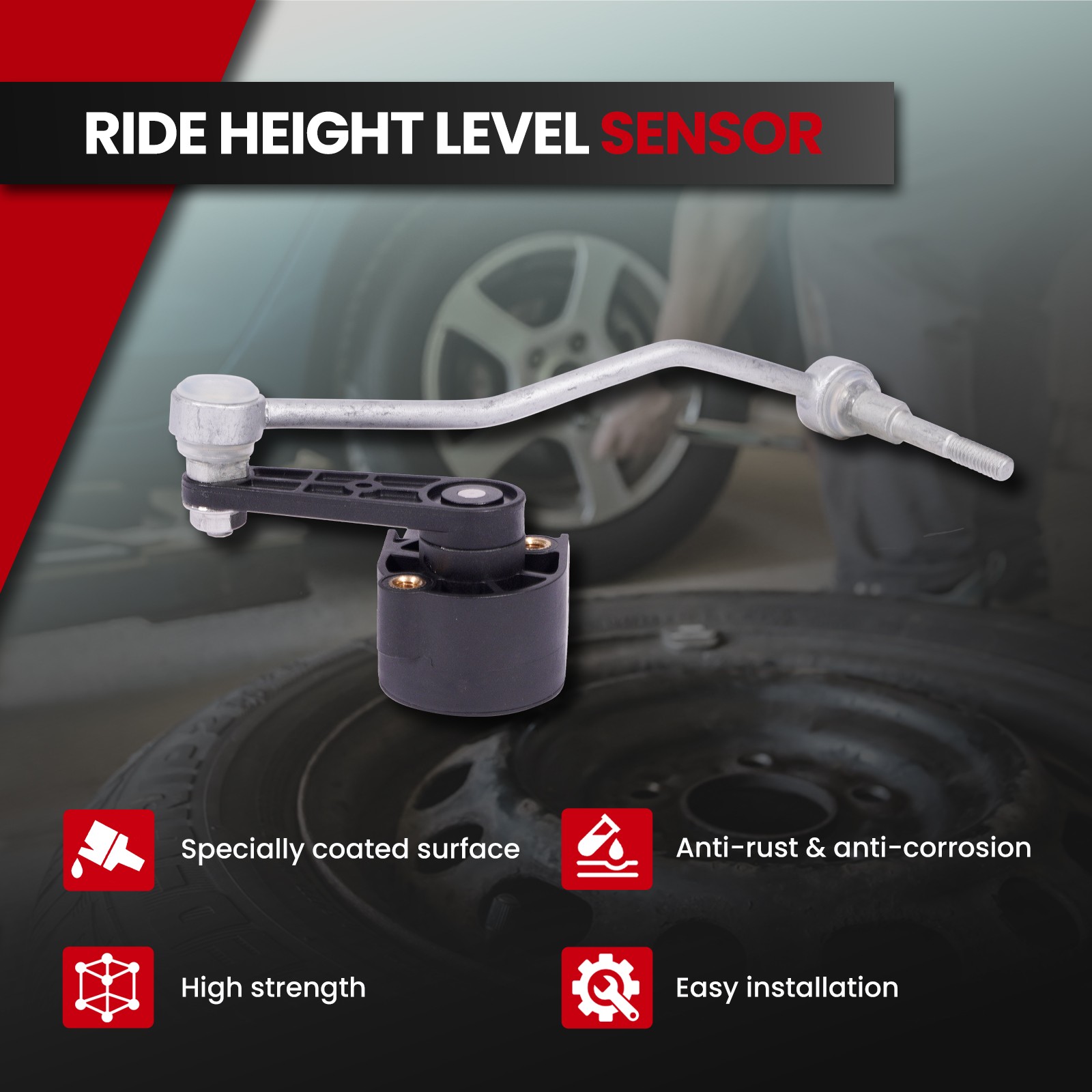 Front & Rear Ride Height Level Sensor for Audi A8 Quattro S8 Bentley Continental