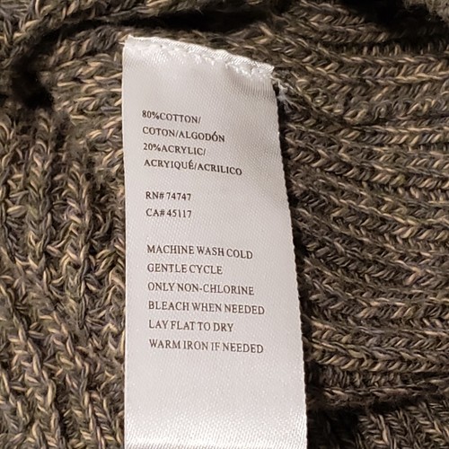 RedHead Henley Sweater Mens 2XL Green Long Sleeve Heavy Knit Cotton Acrylic - Picture 8 of 8