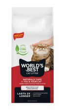 WORLD'S BEST CAT LITTER Multiple Cat Unscented, 32-Pounds - 32-Pound, Red