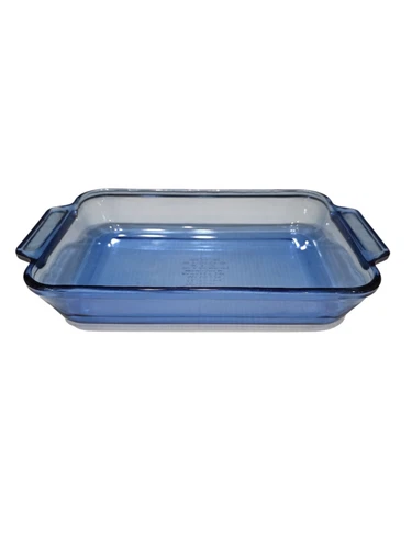 Vtg Anchor Hocking 2 QT Cobalt Blue Casserole Ovenware Baking Dish 8×11½x2 #1031