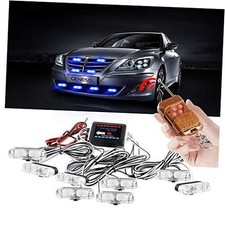 8 X 2led 8 In1 Led Emergency Strobe Lights For Truck Vehicle 8 In One Blue 8 X 2led 8 In1 Led Emergency Strobe Lights For Truck Vehicle 8 In One Blue