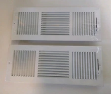 2 Pack- Fits 18x6 Duct Opening 3 Way Steel Air Supply Diffuser by Handua |