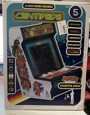 Atari Centipede Home Arcade Counter Series Mini Countertop Arcade, 5 Games