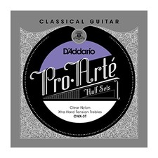 D'Addario Pro-Arte Clear Nylon Classical Guitar Half Set, Extra Hard Tension