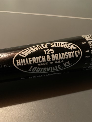 Louisville Slugger 125 Baseball Bat Hall of Fame 50 Years HOF Anniversary Black - Picture 3 of 9