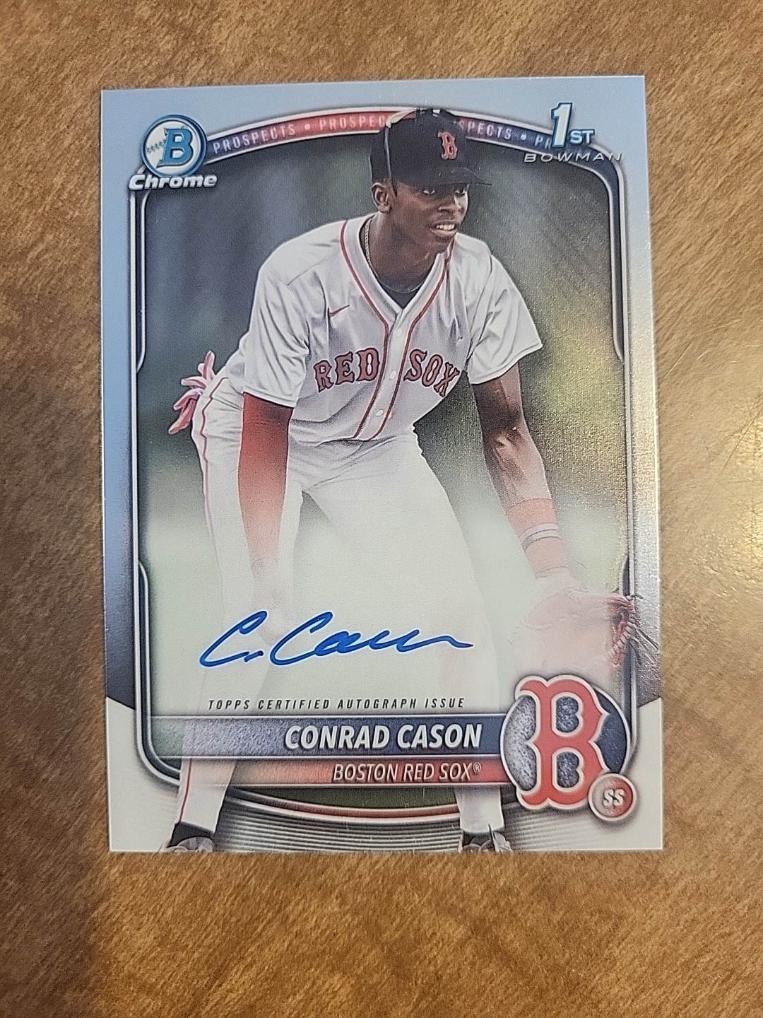 2025 Bowman - Chrome Prospect Autographs Conrad Cason #CPA-CCN (AU, RC)