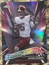 2024 Topps Chrome Jayden Daniels Future Stars REFRACTOR Rookie COMMANDERS #FS2