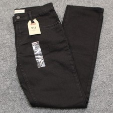 Levis 511 Slim Boys Jeans Black Stretch Denim Size 16 Reg 28x28 NWT