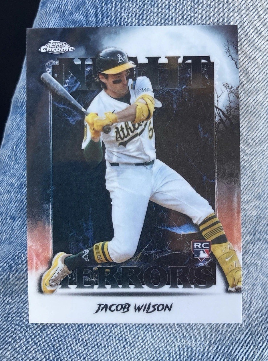 2025 Topps Chrome Update Jacob Wilson RC Night Terrors Athletics NT-11