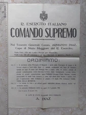 WW1 BERGAMO COMO NOVARA TERRITORIES RETROVIE 1918 AUTOGRAPH MAYOR OF BERGAMO 