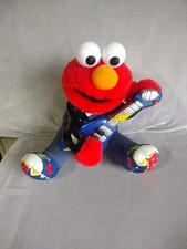 Vintage Tyco 1998 Rock N Roll Elmo w/ Guitar Plays Sings Shakes - TESTED/WORKING