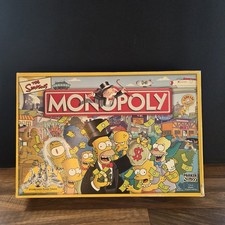Vintage The Simpsons Monopoly Board Game (2001) - Parker Brothers - Complete