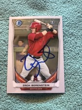 2014 1st Bowman Chrome Prospects #BCP10 Zach Borenstein (RC) IP Signed Angels