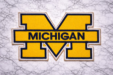 MICHIGAN WOLVERINES NCAA EMBROIDERED IRON/SEW ON PATCH 3"X2" FREE SHIPPING
