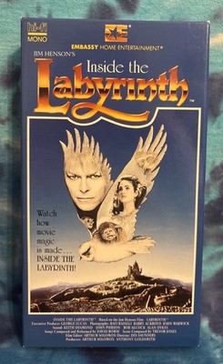 Inside The Labyrinth VHS David Bowie JIM HENSON Rare EMBASSY Documentary 