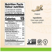 Individually Wrapped Ginger Chews 16oz