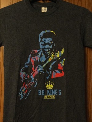 BB King -  BB King s Memphis  - Blue Shirt - S - Cotton Blend