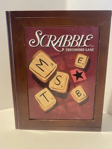 Hasbro Parker Brothers Vintage Game Collection Wooden Book Box Scrabble Complete