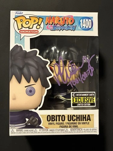 Signed Obito Uchiha Funko Pop! Naruto Shippuden Animation (PSA Authentication)