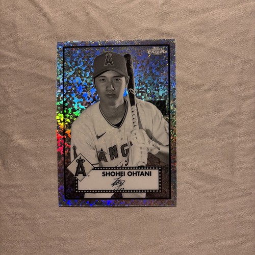 2021 Topps Chrome Platinum Anniversary Shohei Ohtani Black & White Mini Diamond