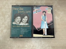 Patsy Cline 2 Cassette Tape Lot: Live At The Opry Just A Closer Walk With Thee