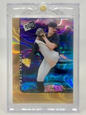 2024 Leaf Press Pass 1/1 Paul Skenes Gold Lava Wave Prizm Refractor Rookie