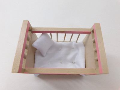 DOLL HOUSE 1/16th cot mattress plus 1 pillows fits - Barton / Tri-ang