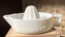 Vintage McKee Sunkist White Milk Glass Juicer Reamer Pat #68764 Made in USA
