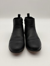 Cat  Jack Girls Black Ankle Boots Side Zip Chelsea Booties Kids Size 1