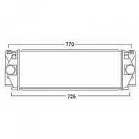 Hartsant LadeluftküHler 640X205X64 FüR Mercedes Sprinter Baujahr 2006-2013 + VW
