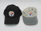 (2) Vintage 90s Pittsburgh Steelers NFL Football Snapback Caps / Hats — photo 1