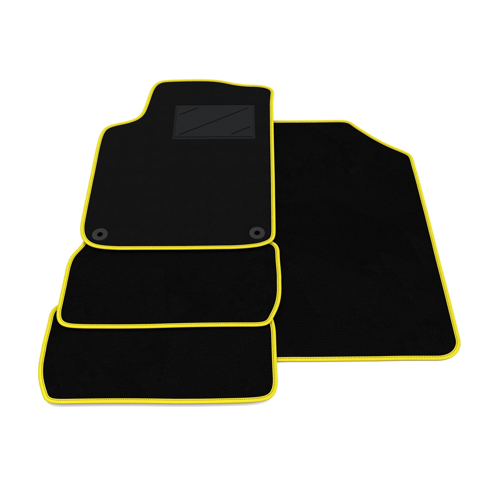 Tapis de sol noirs sur mesure pour DS 3 Cabrio de 2015 à 2019