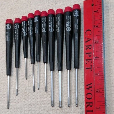 Wiha Tools Screwdriver & Torx Lot Of 10 Made In Germany 260,261,264