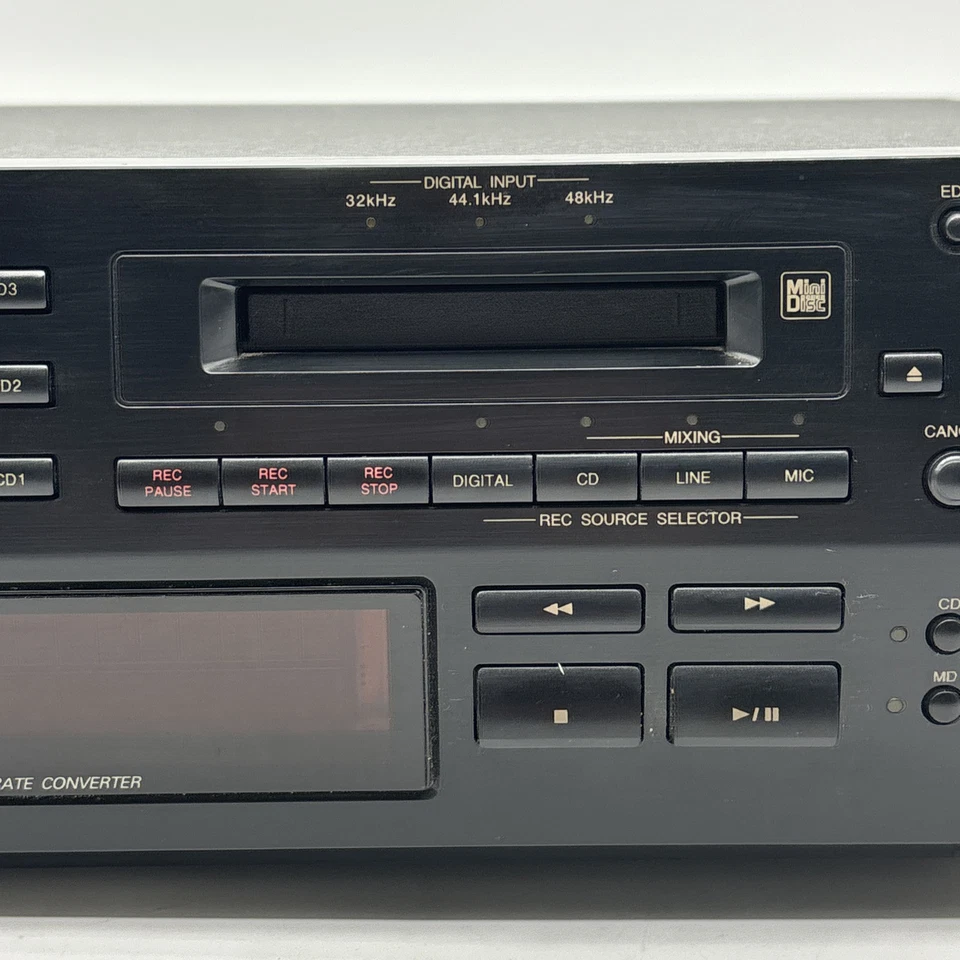 JVC XU-301 MD Mini Disco Grabadora CD Cargador Reproductor Sin Control Remoto Leer Descripción Foto 3 de 4