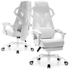 Gaming Chair, Computer Chair with Mesh Back, Ergonomic Game Chair with Footre...