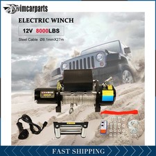 1x Electric Winch Steel Cable 8000lbs 12v Tow Towing Truck Trailer W Remote 1x Electric Winch Steel Cable 8000lbs 12v Tow Towing Truck Trailer W Remote