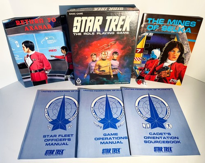 #ad #ad Vintage 1980s FASA Star Trek: The Role Playing Game Basic Game Second Edition $35.00